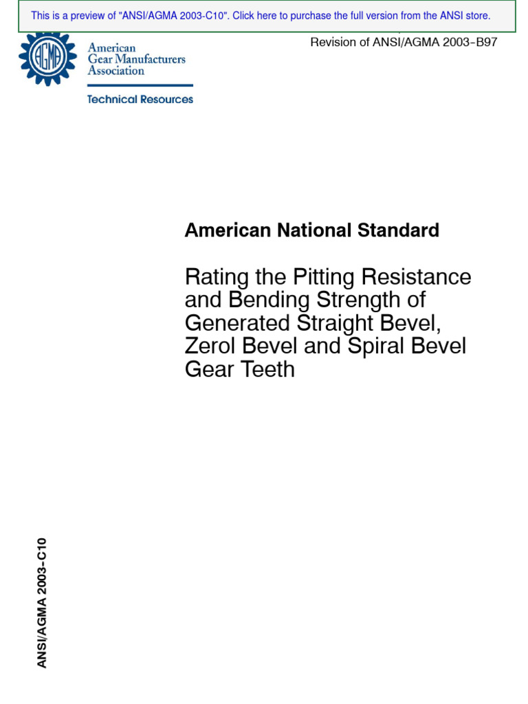 Preview Ansi+Agma+2003 c10 | PDF