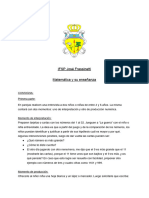 Matemática y Su Enseñanza. Trabajo de Cierre Primer Cuatrimestre.