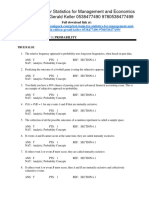 Statistics For Management and Economics 9th Edition Gerald Keller Test Bank 1