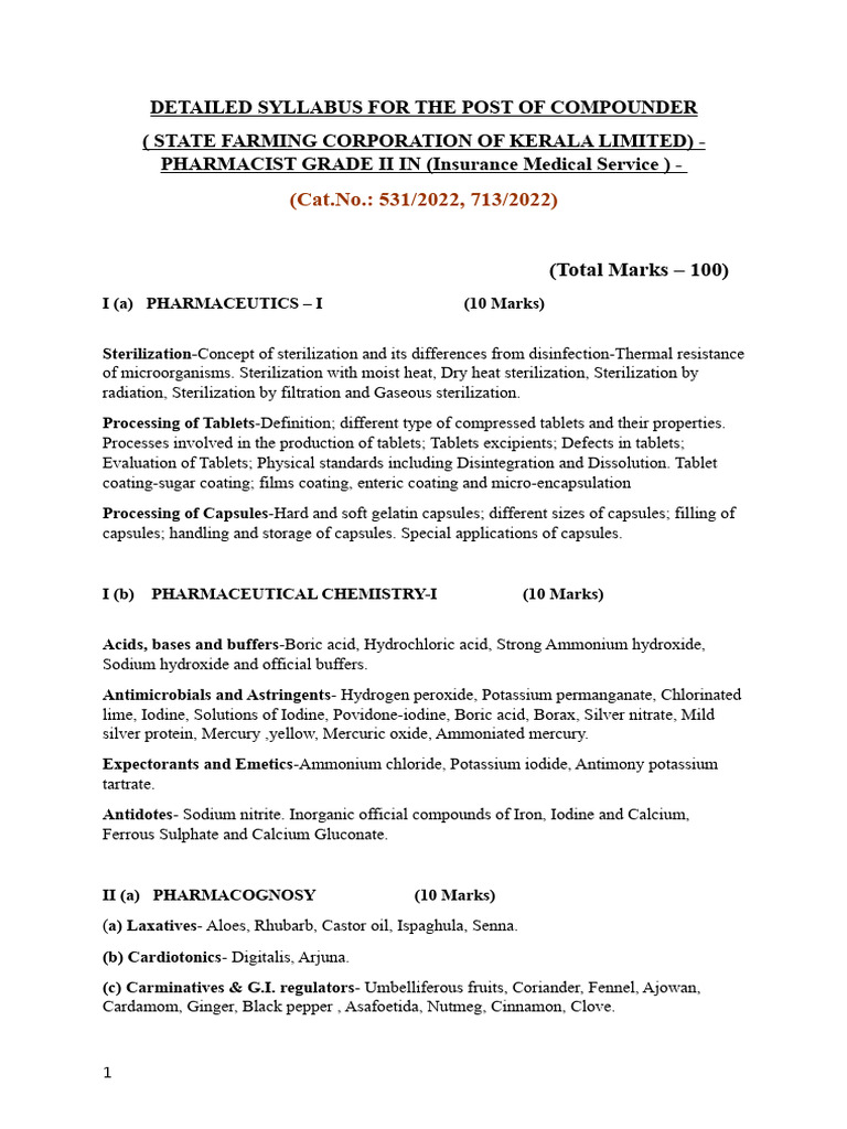 Compounder - Pharmacist | PDF
