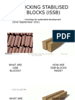 Interlocking Stabilised Soil Blocks (Issb)