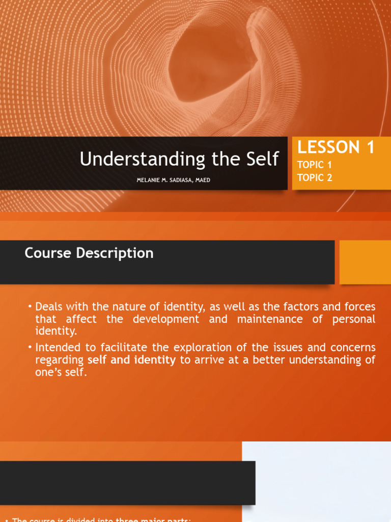 Understanding The Self Questions