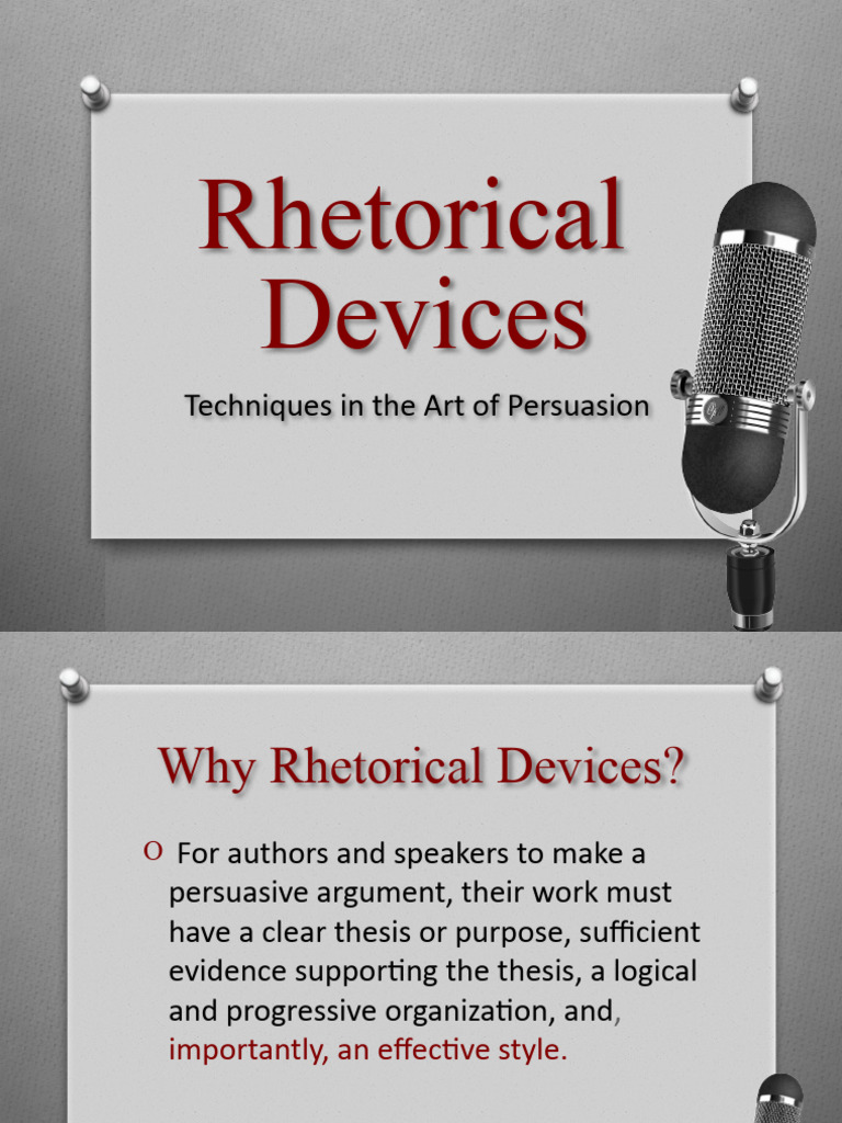 Rhetorical Devices Notes and Activites | PDF