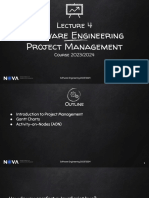 SE 2023-2024 - Lecture 4 - Project Management - A Small Glimpse