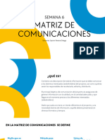 Unidad 2. Matriz de Comunicaciones