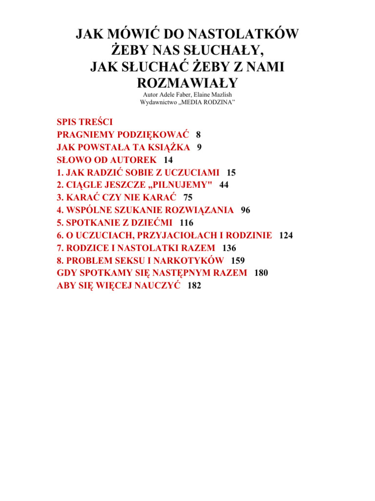 Jak Mowic Do Nastolatkow Aby Nas Sluchaly