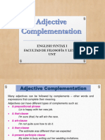 Adjective Complementation