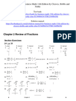 Solution Manual For Business Math 11th Edition by Cleaves Hobbs and Noble ISBN 0134496434 9780134496436