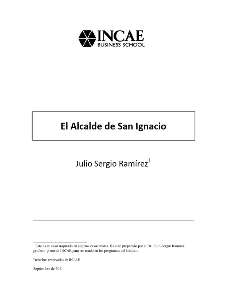 El Alcalde de San Ignacio (Correcto) PDF