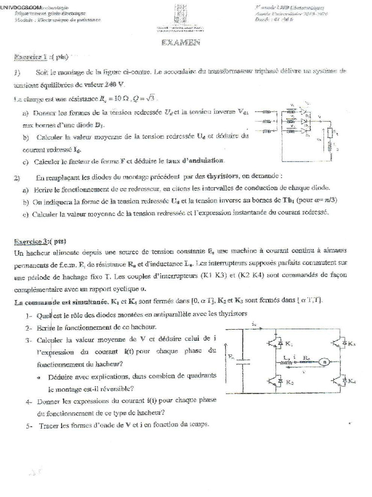 L3 Auto Electronique de Puissance Compressed | PDF