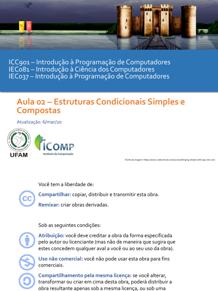 Aula 02 - Estrutura Condicional Simples e Composta | PDF