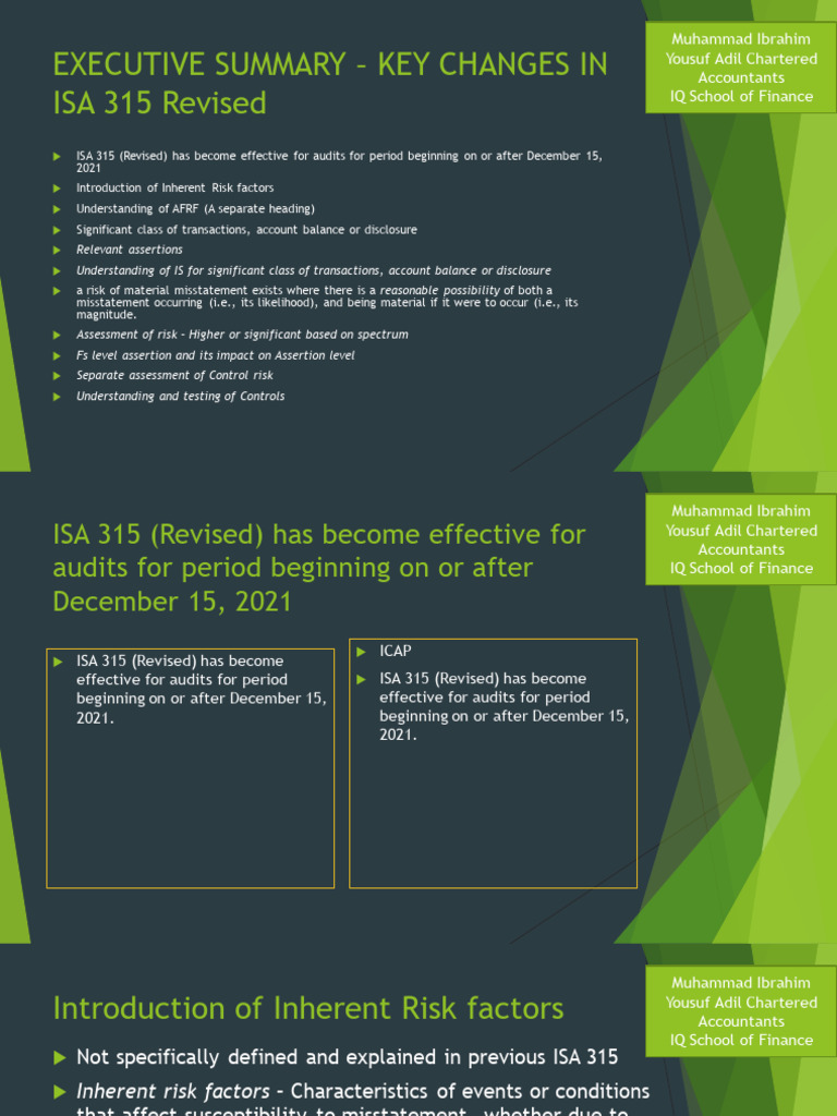 Isa 315 Revised 1697459336 Pdf