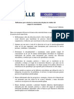 Reflexiones para La Orientar La Construcción Del Plan de Estudios Del Campo de Conocimiento2.0