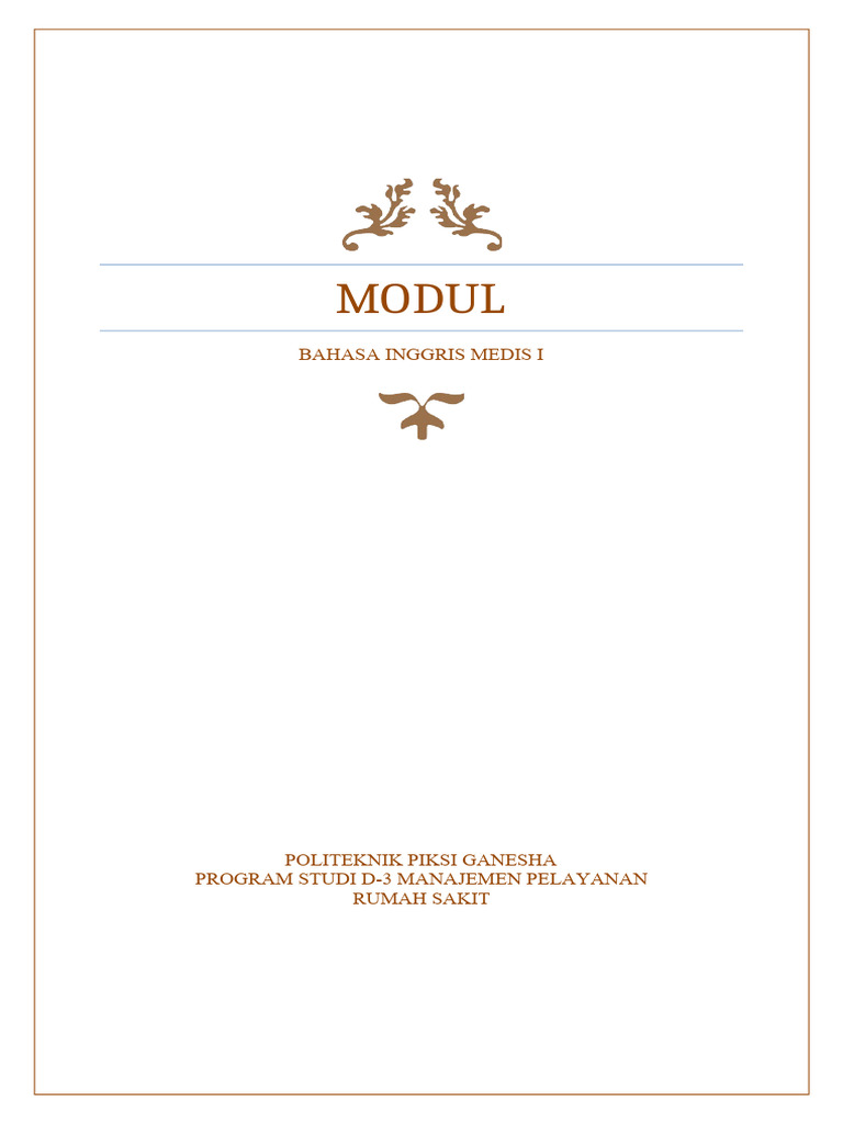 Modul B.inggirs Medis 1 | PDF