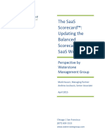 The SaaS Scorecard - Updating The Balanced Scorecard For The SaaS World