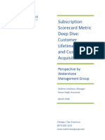 Subscription Scorecard Metric Deep Dive - Customer Lifetime Value and Customer Acquisition Cost