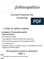 Diagnosis of Hemoglobinopathies 