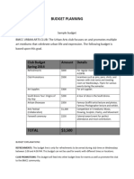 Budget Planning