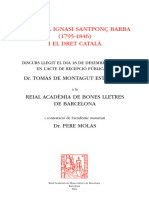 TomÃ s de Montagut EstraguÃ©s_ Pere Molas Ribalta - El jurista Ignasi SantponÃ§ Barba (1795-1846) i el dret catalÃ -Reial AcadÃ¨mia de Bones Lletres de Barcelona (2014)