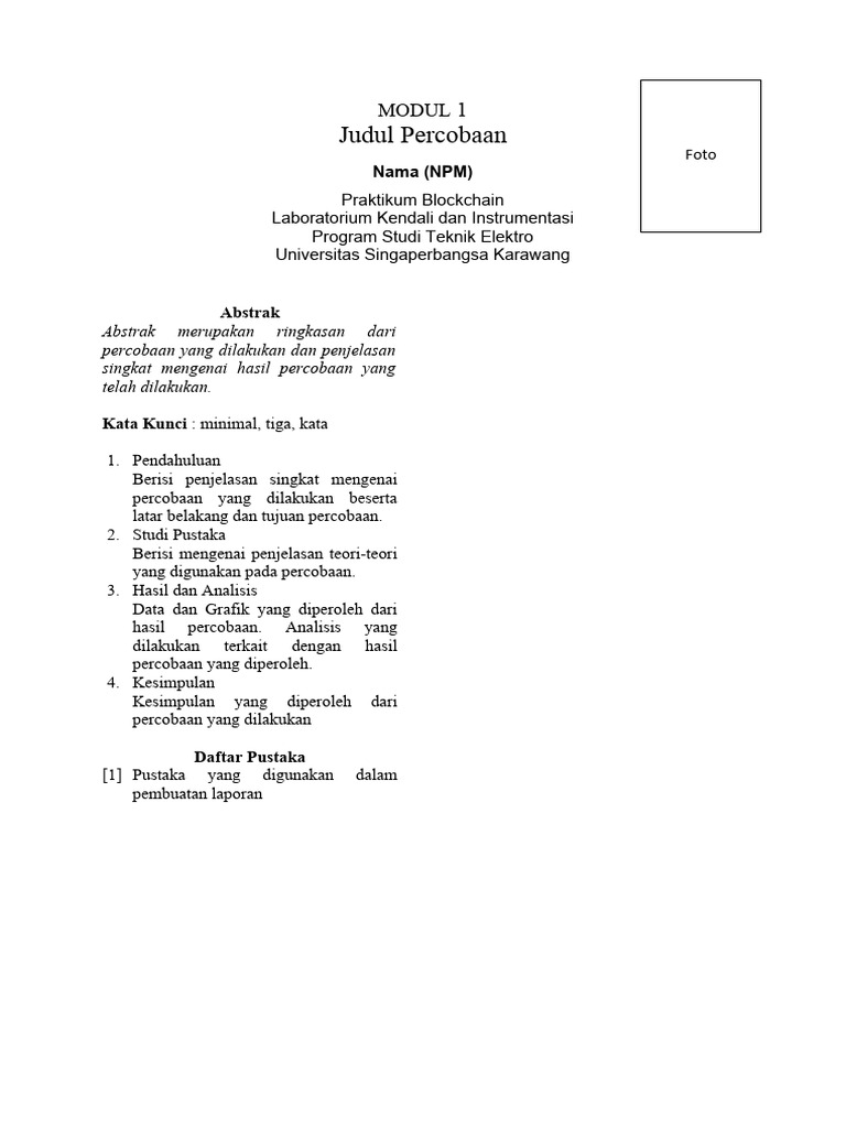 Template Laporan Praktikum Blockchain PDF