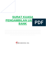 Surat Kuasa Pengambilan Uang Di Bank