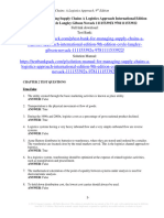 Test Bank For Managing Supply Chains A Logistics Approach International Edition 9th Edition Coyle Langley Gibson Novack 111153392X 9781111533922