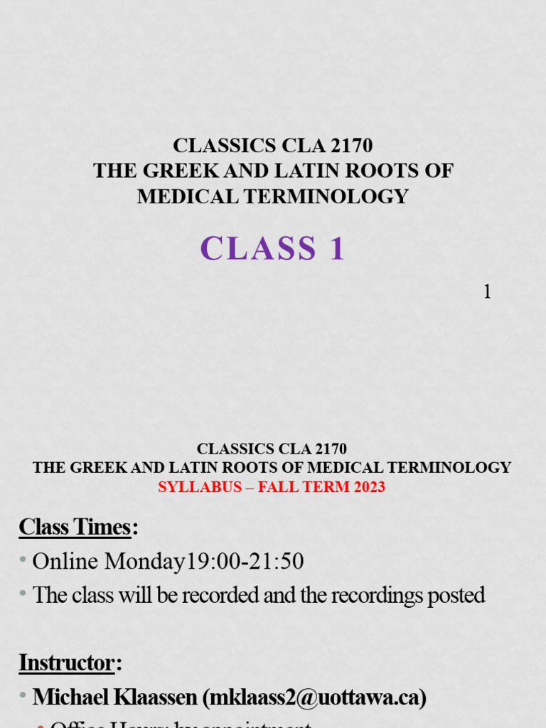 Greek & Latin Roots in Medical Terms | PDF | Language Arts & Discipline ...