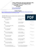 Test Bank For Basic College Mathematics Through Applications 5th Edition by Akst and Bragg 0321733398 9780321733399