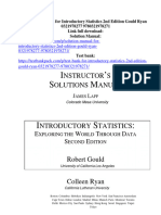 Solution Manual For Introductory Statistics 2nd Edition Gould Ryan 0321978277 9780321978271