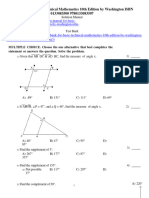 Test Bank For Basic Technical Mathematics 10th Edition by Washington ISBN 0133083500 9780133083507