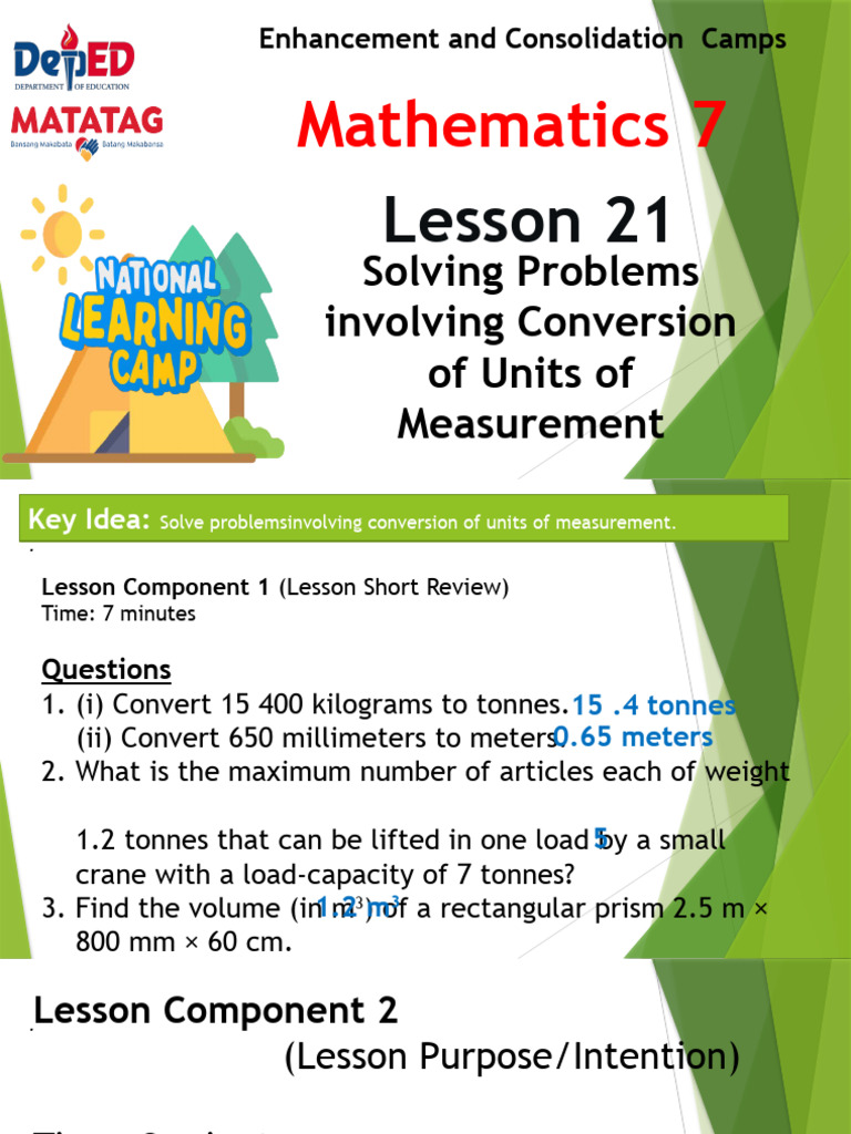 Math 7 - Lesson 21 | PDF