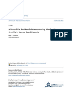 A Study of The Relationship Between Anxiety Manifest Needs and