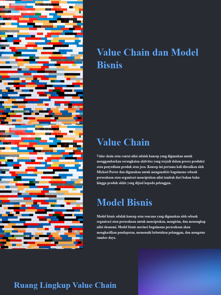 KELOMPOK 2 Value Chain Dan Model Bisnis | PDF