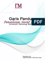 Garis Panduan PenulisanSuratRasmi UTM