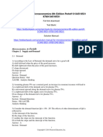 Test Bank For Microeconomics 8th Edition Perloff 0134519531 9780134519531