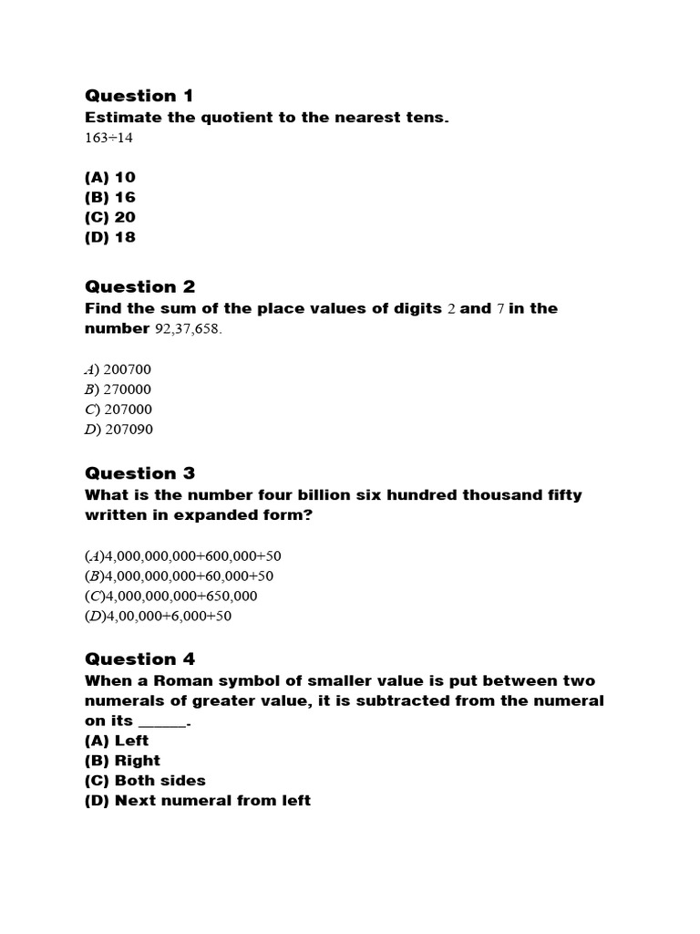 IMO Class 6 Mathematics Workbook PDF | PDF