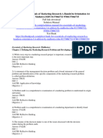 Test Bank For Essentials of Marketing Research A HandsOn Orientation 1st Edition by Malhotra ISBN 0137066732 9780137066735