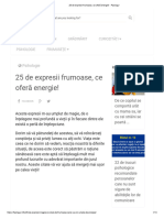 25 de Expresii Frumoase, Ce Oferă Energie! - Fasingur