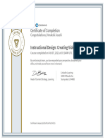 CertificateOfCompletion_Instructional Design Creating Video Training
