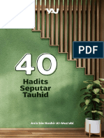 40 Hadits Seputar Tauhid EBS