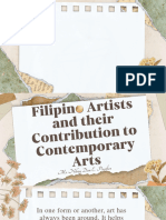 Filipino Artists and Their Contribution To Contemporary Arts
