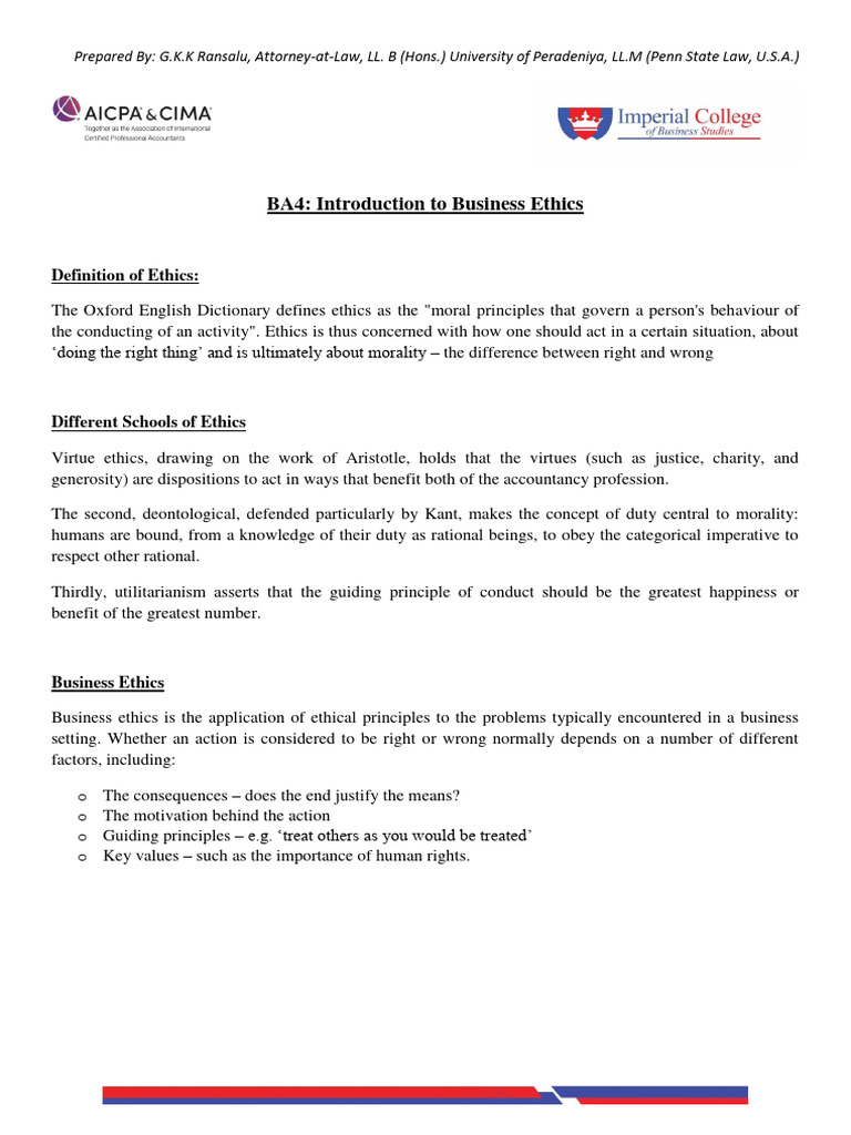 CIMA BA4 Study Material | PDF
