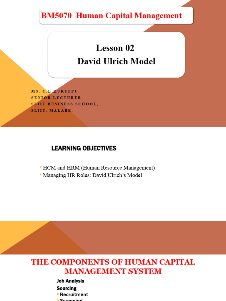 L2 David Ulrich Model | PDF