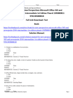 Test Bank For New Perspectives Microsoft Office 365 and PowerPoint 2016 Intermediate 1st Edition Pinard 1305880811 9781305880818