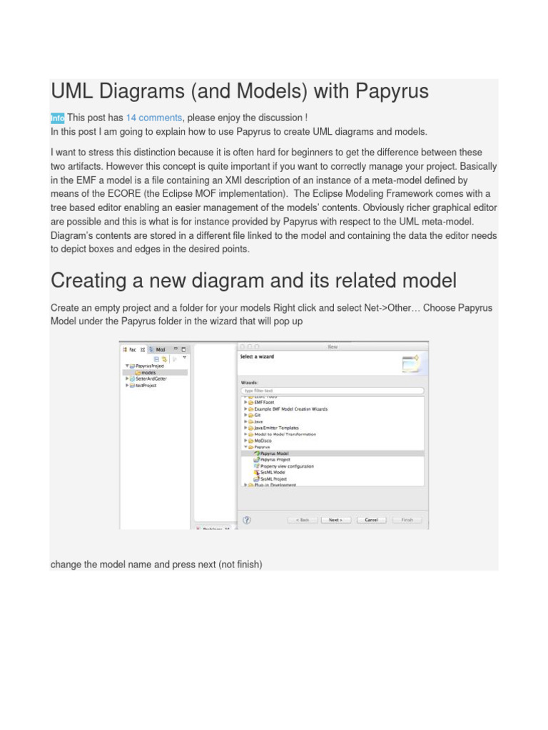 Create UML Diagrams with Papyrus | PDF | Computers