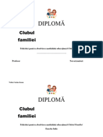 Diploma Clubul Familiei