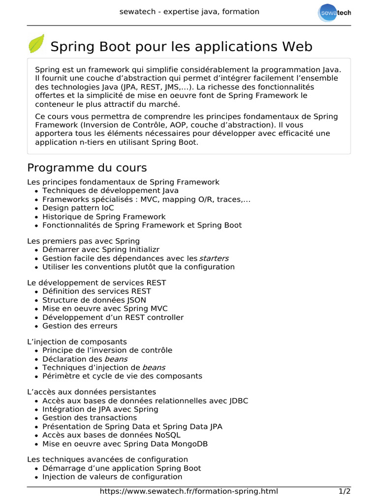 Formation Spring | PDF