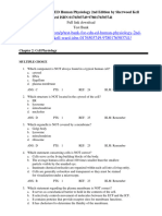 Test Bank For CDN ED Human Physiology 2nd Edition by Sherwood Kell Ward ISBN 0176503749 9780176503741