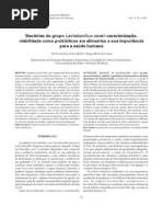 Bacterias Do Grupo Lacto Bacillus Casei