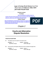 Test Bank For Cengage Advantage Books Business Law Text and Cases The First Course 1st Edition by Miller ISBN 1285770188 9781285770185